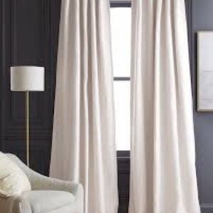 Quince European Linen Room Darkening Curtain 48x84 - one panel